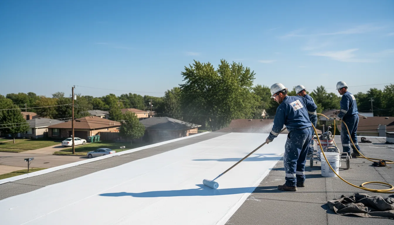 Commercial roof coating in Yeoman, IN near me
